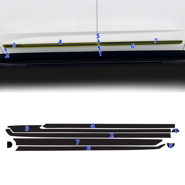 Fits GMC Yukon XL 2025-2026 Vinyl Chrome Delete Grille Blackout Decal Stickers Overlay Film - Bogar Tech Designs