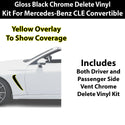 Fits Mercedes-Benz CLE 2024-2026 Vinyl Chrome Delete Grille Blackout Decal Stickers Overlay Film - Bogar Tech Designs