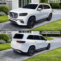 Fits Mercedes-Benz GLS-Class 2024-2026 Full Headlight Taillight Precut Smoked PPF Tint Kit Film Overlay  - Bogar Tech Designs