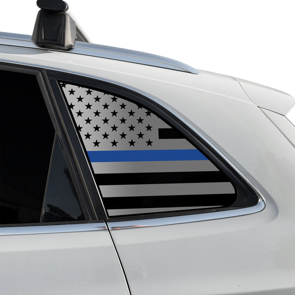 Fits Audi Q5 2009-2017 Quarter Window American Flag Vinyl Decal Stickers - Bogar Tech Designs