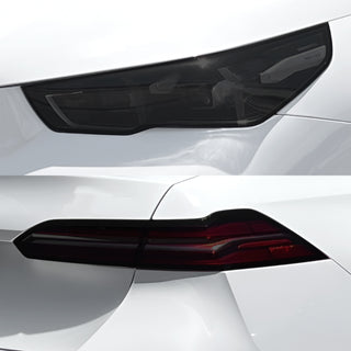 Fits BMW 5 Series 2024-2027 Full Headlight Taillight Precut Smoked PPF Tint Kit Film Overlay  - Bogar Tech Designs