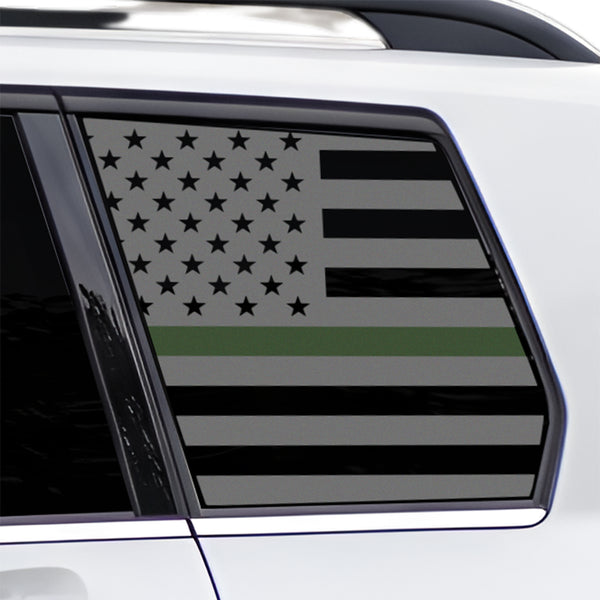 Fits Mercedes-Benz GLK 2010-2015 Quarter Window American Flag Vinyl Decal Stickers - Bogar Tech Designs