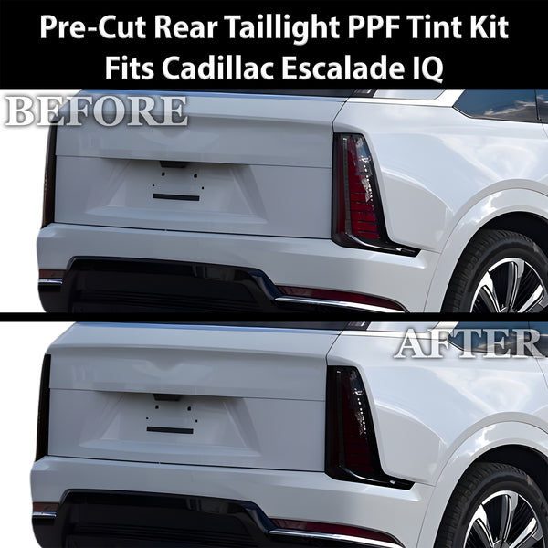 Fits Cadillac Escalade IQ 2025-2026 Full Headlight Taillight Precut Smoked PPF Tint Kit Film Overlay  - Bogar Tech Designs