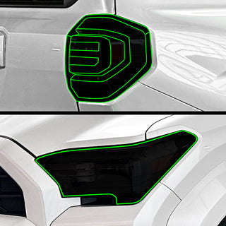 Fits Toyota 4Runner 2025-2026 Full Headlight Taillight Precut Smoked PPF Tint Kit Film Overlay  - Bogar Tech Designs
