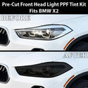 Fits BMW X2 2018-2023 Full Headlight Taillight Precut Smoked PPF Tint Kit Film Overlay  - Bogar Tech Designs