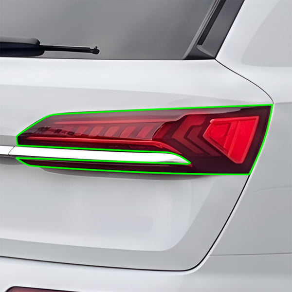 Fits Audi Q7 2020-2024 Full Headlight Taillight Precut Smoked PPF Tint Kit Film Overlay  - Bogar Tech Designs