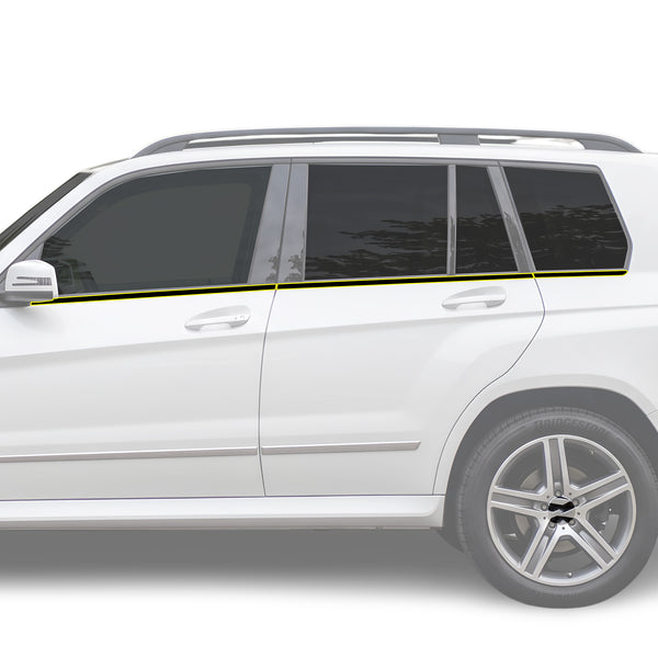 Fits Mercedes-Benz GLK 2013-2015 Vinyl Chrome Delete Grille Blackout Decal Stickers Overlay Film - Bogar Tech Designs