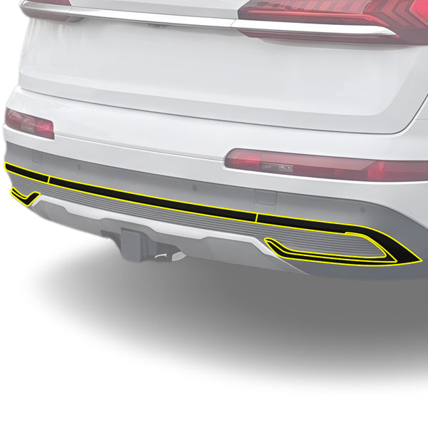 Fits Audi Q7 2020-2024 Vinyl Chrome Delete Grille Blackout Decal Stickers Overlay Film - Bogar Tech Designs