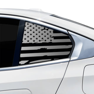Fits BMW 5 Series 2024-2027 Quarter Window American Flag Vinyl Decal Stickers - Bogar Tech Designs