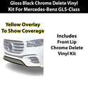 Fits Mercedes-Benz GLS 2024-2026 Vinyl Chrome Delete Grille Blackout Decal Stickers Overlay Film - Bogar Tech Designs