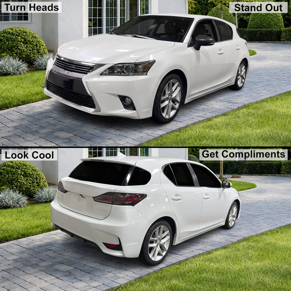 Fits Lexus CT200 2011-2018 Full Headlight Taillight Precut Smoked PPF Tint Kit Film Overlay  - Bogar Tech Designs