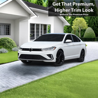 Fits Volkswagen Jetta 2025-2026 Vinyl Chrome Delete Grille Blackout Decal Stickers Overlay Film - Bogar Tech Designs