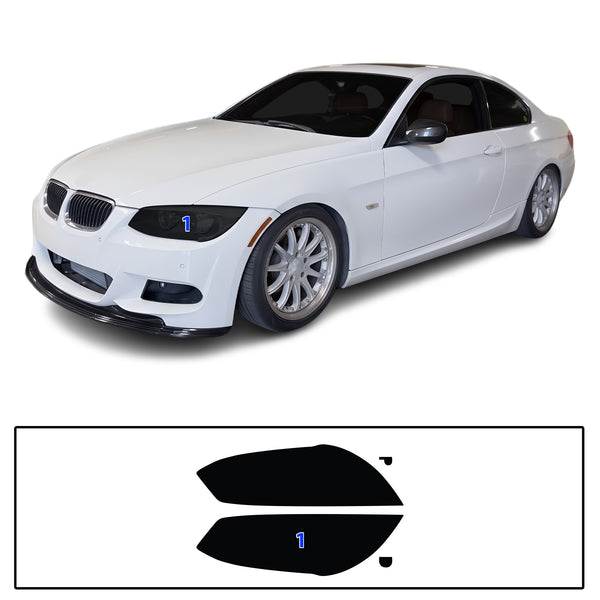 Fits BMW 3 Series 2011-2013 Full Headlight Taillight Precut Smoked PPF Tint Kit Film Overlay  - Bogar Tech Designs