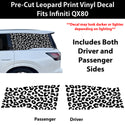 Fits Infiniti QX80 2025-2027 Animal Leopard Cheetah Cow Window Vinyl Decal Stickers - Bogar Tech Designs