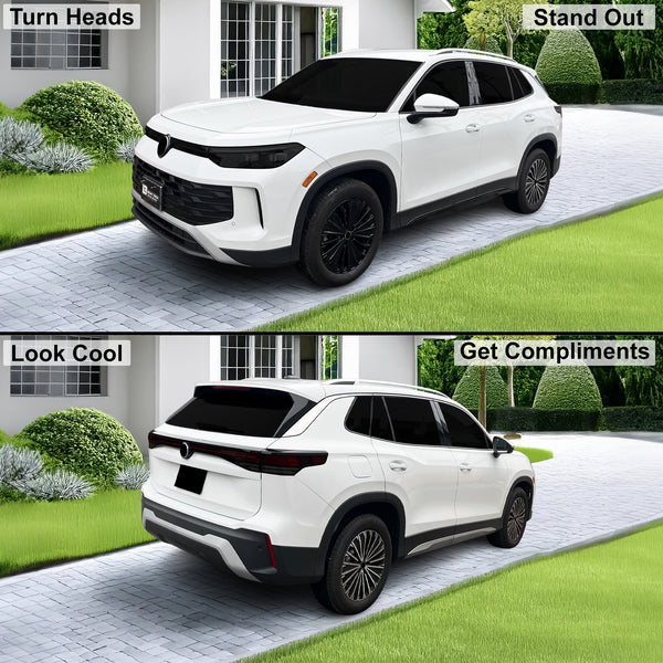 Fits Volkswagen Tiguan 2025-2027 Full Headlight Taillight Precut Smoked PPF Tint Kit Film Overlay  - Bogar Tech Designs