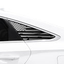 Fits Hyundai Sonata 2015-2017 Quarter Window American Flag Vinyl Decal Stickers - Bogar Tech Designs
