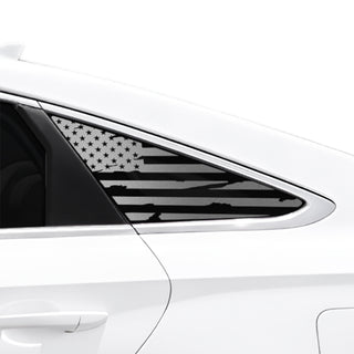 Fits Hyundai Sonata 2015-2017 Quarter Window American Flag Vinyl Decal Stickers - Bogar Tech Designs