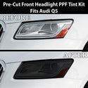 Fits Audi Q5 2013-2017 Full Headlight Taillight Precut Smoked PPF Tint Kit Film Overlay  - Bogar Tech Designs
