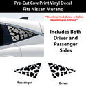 Fits Nissan Murano 2025-2026 Animal Leopard Cheetah Cow Window Vinyl Decal Stickers - Bogar Tech Designs