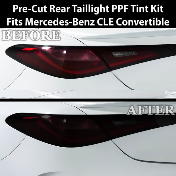 Fits Mercedes-Benz CLE 2024-2026 Full Headlight Taillight Precut Smoked PPF Tint Kit Film Overlay  - Bogar Tech Designs