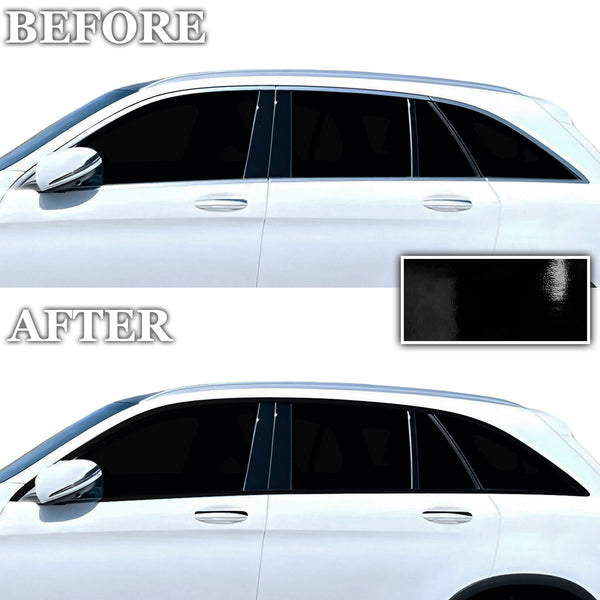 Fits Mercedes-Benz GLC-Class 2016-2022 Vinyl Chrome Delete Grille Blackout Decal Stickers Overlay Film - Bogar Tech Designs