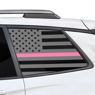 Fits Honda Passport 2019-2025 Quarter Window American Flag Vinyl Decal Stickers - Bogar Tech Designs