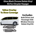 Fits Chrysler Voyager 2020-2025 Vinyl Chrome Delete Grille Blackout Decal Stickers Overlay Film - Bogar Tech Designs