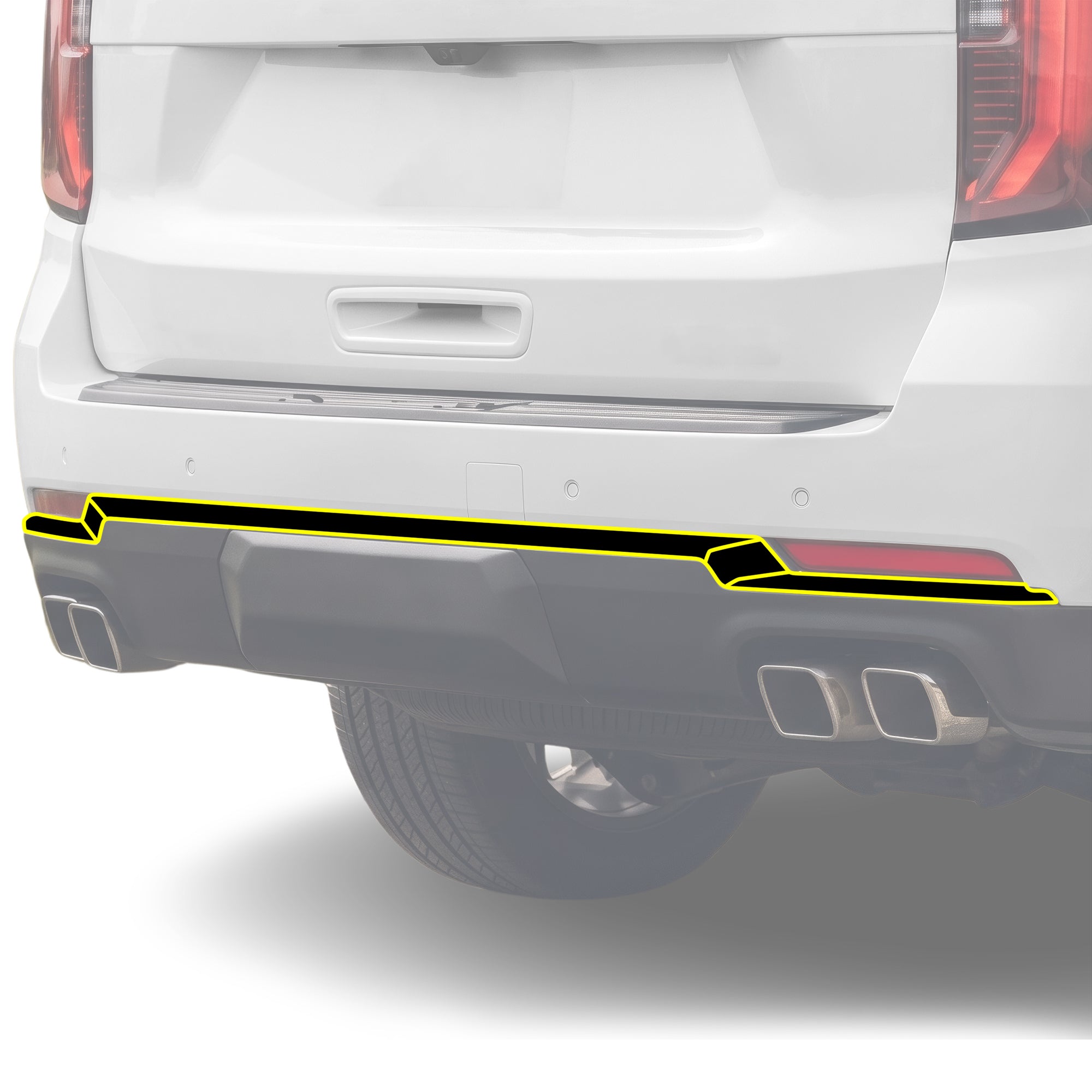 Fits GMC Yukon XL 2025-2026 Vinyl Chrome Delete Grille Blackout Decal Stickers Overlay Film - Bogar Tech Designs
