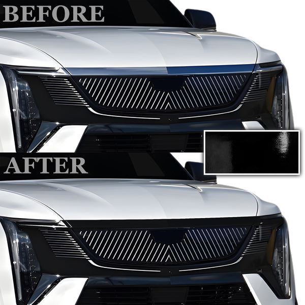 Fits Cadillac Escalade IQ 2025-2026 Vinyl Chrome Delete Grille Blackout Decal Stickers Overlay Film - Bogar Tech Designs