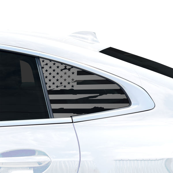 Fits BMW 2 Series 2020-2024 Quarter Window American Flag Vinyl Decal Stickers - Bogar Tech Designs
