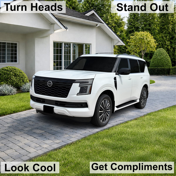 Fits Nissan Armada 2025-2026 Full Headlight Taillight Precut Smoked PPF Tint Kit Film Overlay  - Bogar Tech Designs