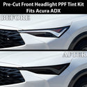 Fits Acura ADX 2025-2026 Full Headlight Taillight Precut Smoked PPF Tint Kit Film Overlay  - Bogar Tech Designs
