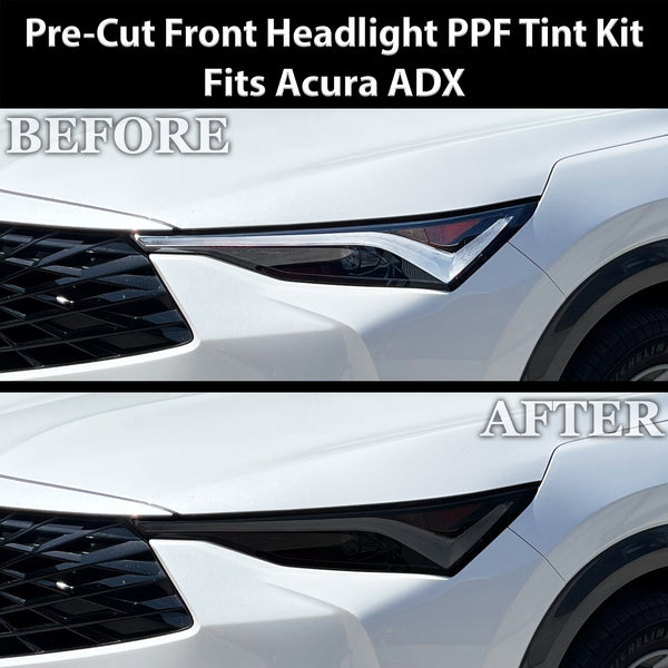 Fits Acura ADX 2025-2026 Full Headlight Taillight Precut Smoked PPF Tint Kit Film Overlay  - Bogar Tech Designs