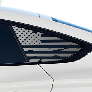 Fits Audi A5 Sportback 2018-2024 Quarter Window American Flag Vinyl Decal Stickers - Bogar Tech Designs