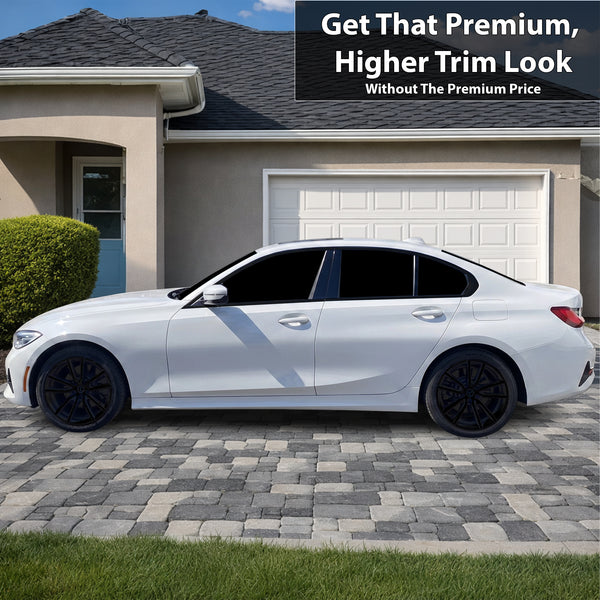 Fits BMW 3 Series 2019-2022 Vinyl Chrome Delete Grille Blackout Decal Stickers Overlay Film - Bogar Tech Designs