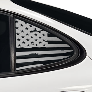 Fits Pontiac Grand Prix 1997-2003 Quarter Window American Flag Vinyl Decal Stickers - Bogar Tech Designs