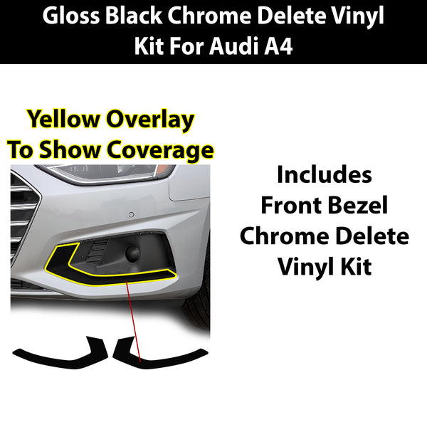 Fits Audi A5 Sportback 2018-2024 Vinyl Chrome Delete Grille Blackout Decal Stickers Overlay Film - Bogar Tech Designs