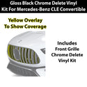 Fits Mercedes-Benz CLE 2024-2026 Vinyl Chrome Delete Grille Blackout Decal Stickers Overlay Film - Bogar Tech Designs