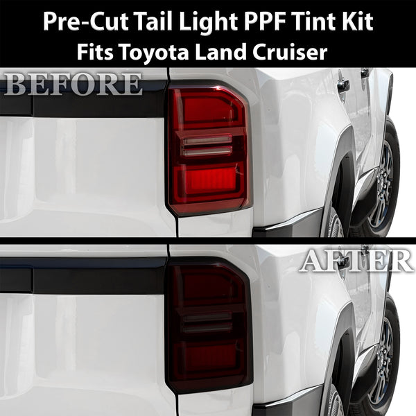 Fits Toyota Land Cruiser 2024-2026 Full Headlight Taillight Precut Smoked PPF Tint Kit Film Overlay  - Bogar Tech Designs
