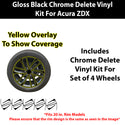 Fits Acura ZDX 2024-2026 Vinyl Chrome Delete Grille Blackout Decal Stickers Overlay Film - Bogar Tech Designs