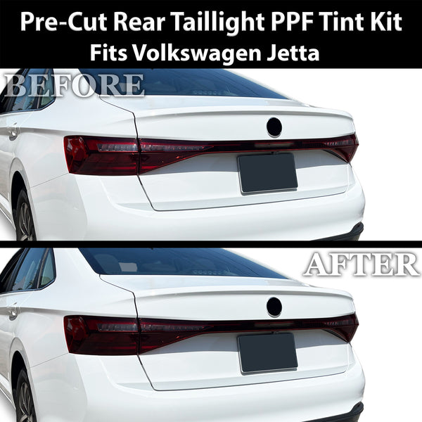 Fits Volkswagen Jetta 2025-2026 Full Headlight Taillight Precut Smoked PPF Tint Kit Film Overlay  - Bogar Tech Designs