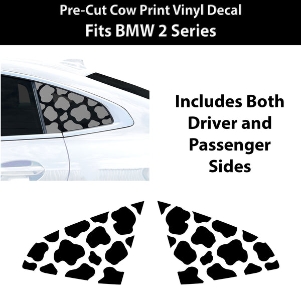 Fits BMW 2 Series 2020-2024 Animal Leopard Cheetah Cow Window Vinyl Decal Stickers - Bogar Tech Designs