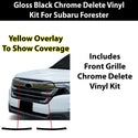 Fits Subaru Forester 2025-2027 Vinyl Chrome Delete Grille Blackout Decal Stickers Overlay Film - Bogar Tech Designs