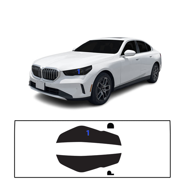 Fits BMW 5 Series 2024-2027 Full Headlight Taillight Precut Smoked PPF Tint Kit Film Overlay  - Bogar Tech Designs