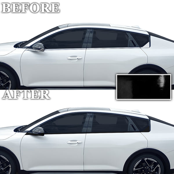 Fits Kia K4 GT-Line 2024-2026 Vinyl Chrome Delete Grille Blackout Decal Stickers Overlay Film - Bogar Tech Designs