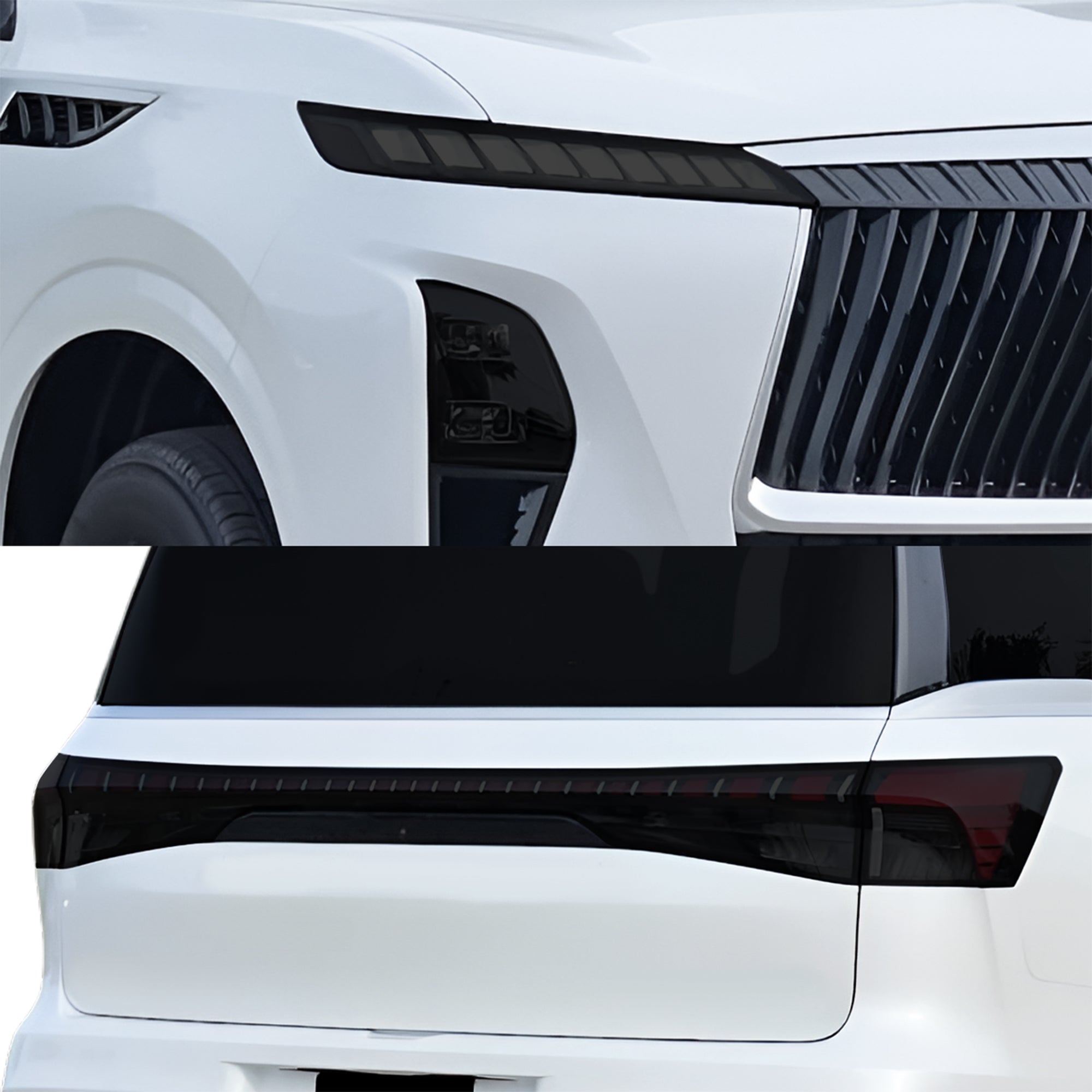 Fits Infiniti QX80 2025-2027 Full Headlight Taillight Precut Smoked PPF Tint Kit Film Overlay  - Bogar Tech Designs