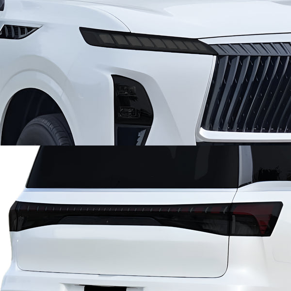 Fits Infiniti QX80 2025-2027 Full Headlight Taillight Precut Smoked PPF Tint Kit Film Overlay