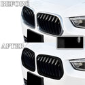 Fits BMW X2 2018-2023 Vinyl Chrome Delete Grille Blackout Decal Stickers Overlay Film - Bogar Tech Designs