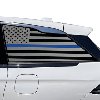 Fits Lincoln Nautilus 2024-2026 Quarter Window American Flag Vinyl Decal Stickers - Bogar Tech Designs