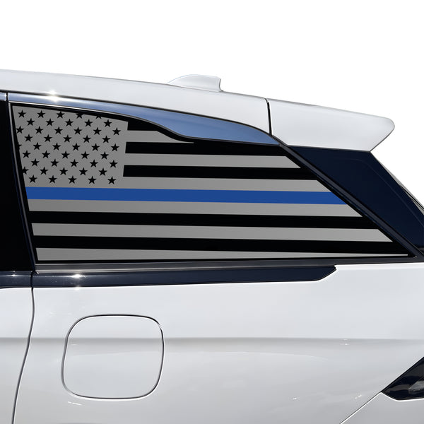 Fits Lincoln Nautilus 2024-2026 Quarter Window American Flag Vinyl Decal Stickers - Bogar Tech Designs